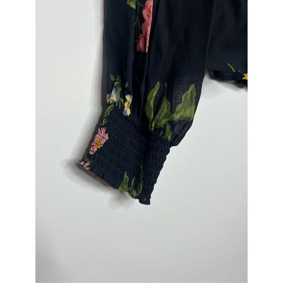 Reformation Hearth Floral Print Crepe Blouse - Picture 6 of 9